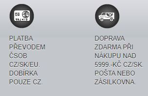 Dobírky CZ a CZ/SK dopravy zdarma